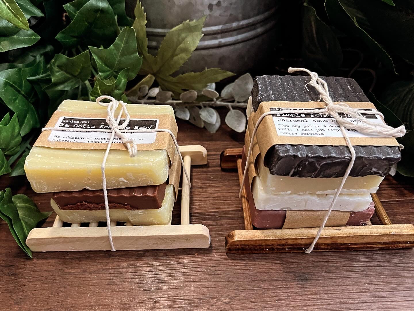3 or 4 Bar Soap Bundle with Rack